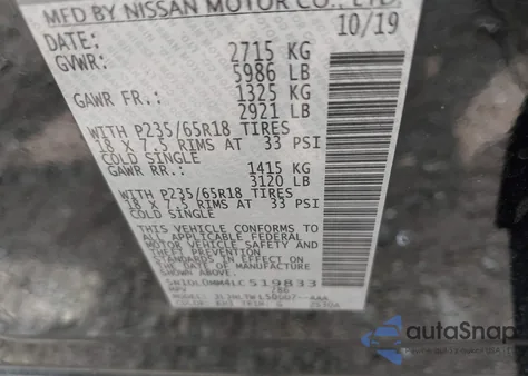 2020 Infiniti Qx60 Luxe Awd from USA, damaged, VIN 5N1DL0MM4LC519833